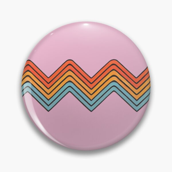 Item preview, Zigzag Chameleon Pattern (Colored - Dusty Pink Background) designed and sold by IskandarDesigns.