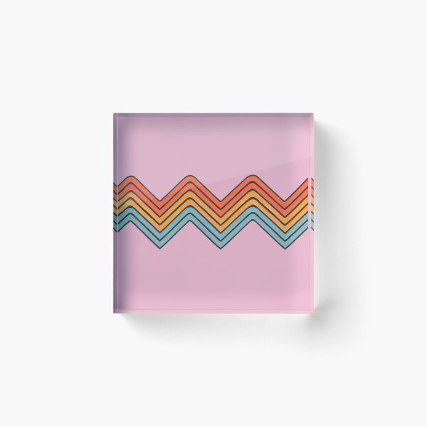 Item preview, Zigzag Chameleon Pattern (Colored - Dusty Pink Background) designed and sold by IskandarDesigns.