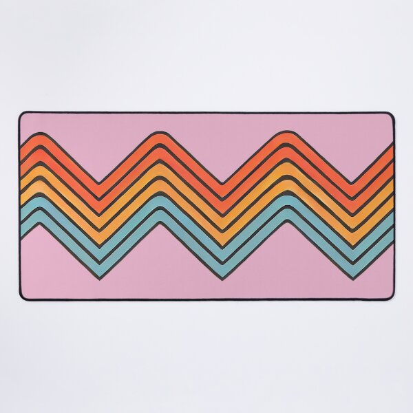 Item preview, Zigzag Chameleon Pattern (Colored - Dusty Pink Background) designed and sold by IskandarDesigns.
