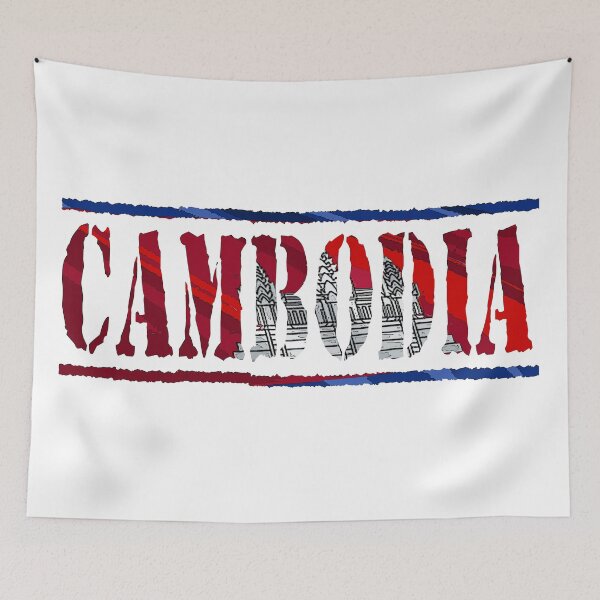 Item preview, Cambodia Fancy Font with Flag designed and sold by Havocgirl.