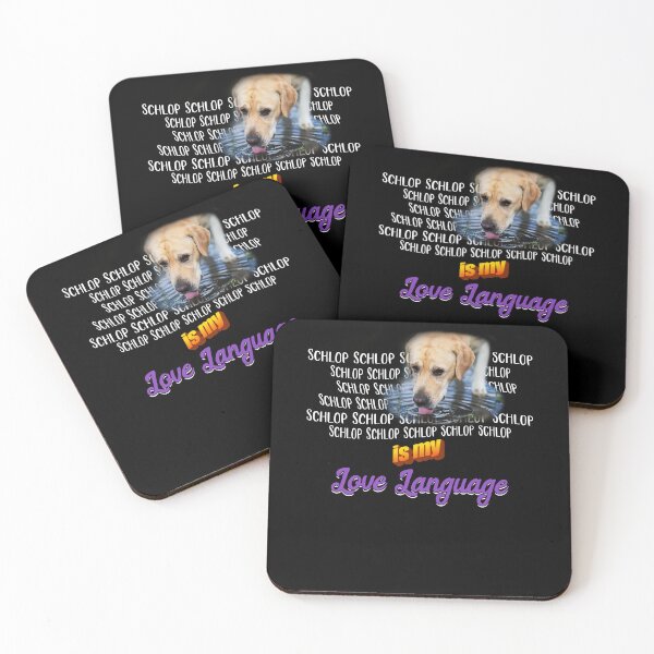 Item preview, Schlop Is My Love Language Dog Drinking Water Meme designed and sold by Dressed For  Duty.