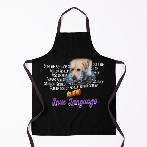 Item preview, Schlop Is My Love Language Dog Drinking Water Meme designed and sold by Dressed For Duty.