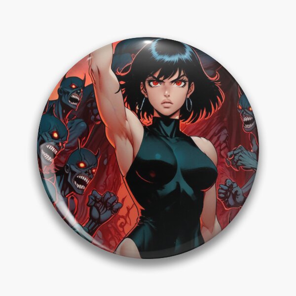 Item preview,  Cute Anime Manga Demon Girl retro Animation illustration art designed and sold by Vintage Designs +.