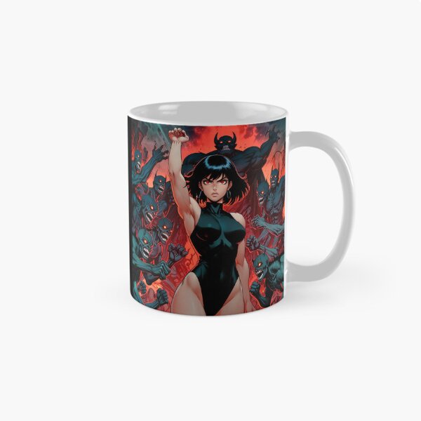 Item preview,  Cute Anime Manga Demon Girl retro Animation illustration art designed and sold by Vintage Designs +.