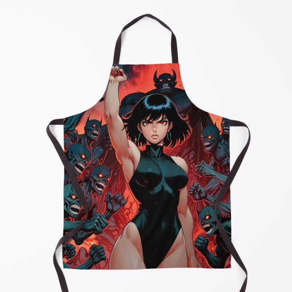 Item preview, Cute Anime Manga Demon Girl retro Animation illustration art designed and sold by Vintage Designs +.