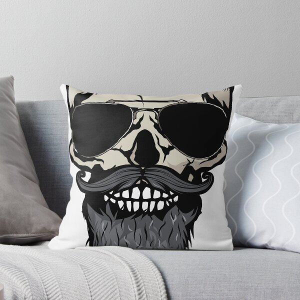 Item preview, skull hipster bearded sun glasses mustache skull mustached designed and sold by Achille3777.