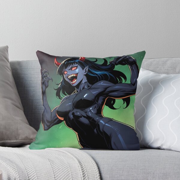 Item preview, Scary but Cute Anime Manga Demon Girl retro Animation illustration art designed and sold by Vintage Designs +.