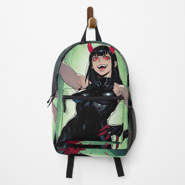 Item preview,  Scary but Cute Anime Manga Demon Girl retro Animation illustration art designed and sold by Vintage Designs +.