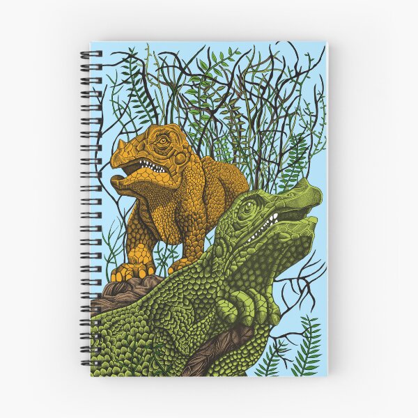 Item preview, Green Orange Dinosaurs designed and sold by AnnieHines.