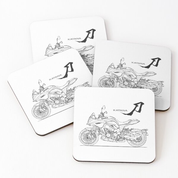 Item preview, Motorcycle suzuki katana line art designed and sold by sketchjuny.