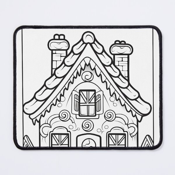 Item preview, Magical Cake House #3 Coloring Page Pattern designed and sold by DavidColoring.