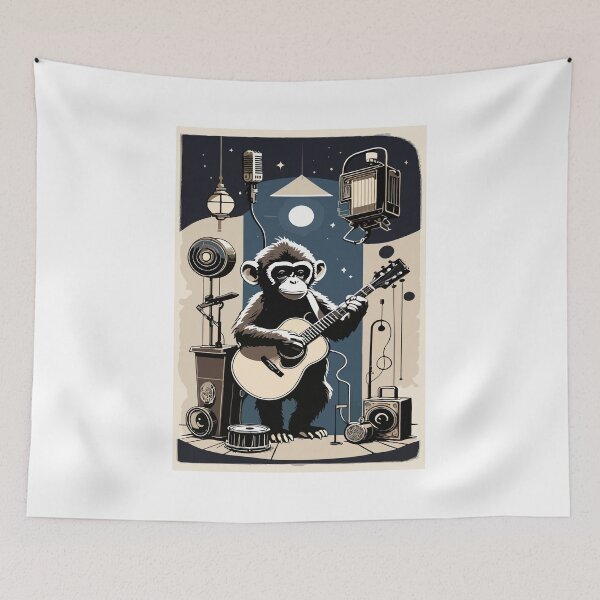 Item preview, A monkey who aspires to be a solo artist. designed and sold by Whose-sweat.