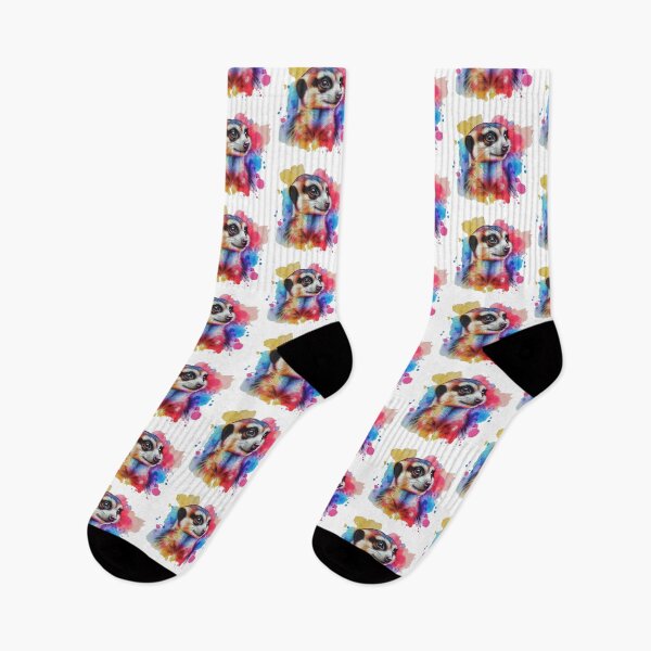 Item preview, A meerkat with a colorful background designed and sold by Marcoshop10.