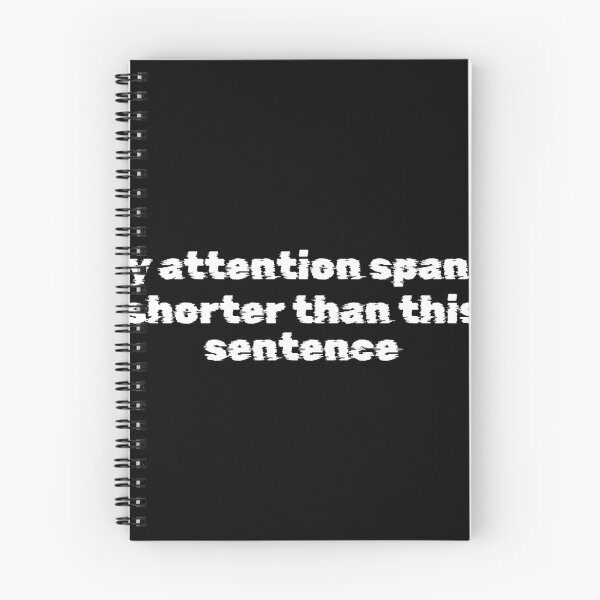 Item preview, My attention span is shorter than this sentence designed and sold by Ninjacatoff.