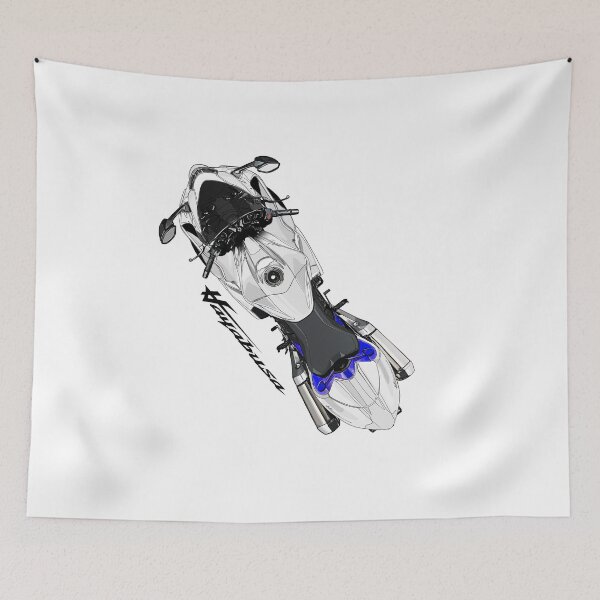 Item preview, Motorcycle suzuki hayabusa white designed and sold by sketchjuny.