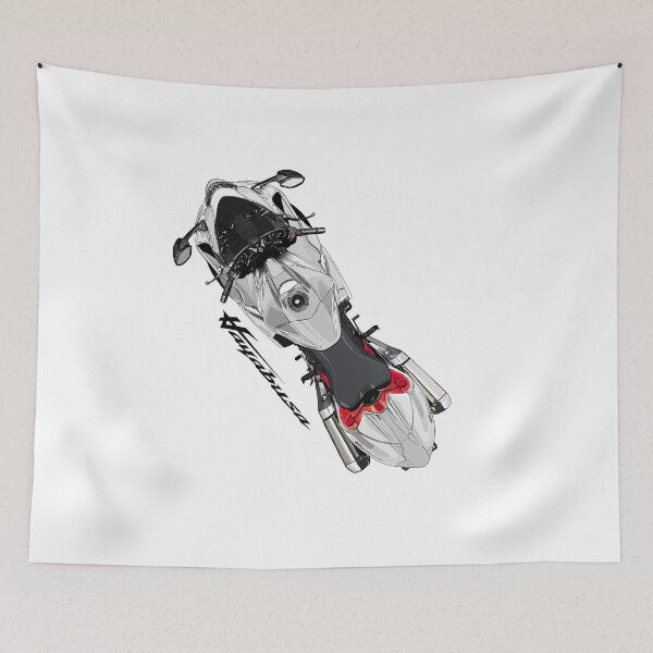 Item preview, Motorcycle suzuki hayabusa silver art designed and sold by sketchjuny.