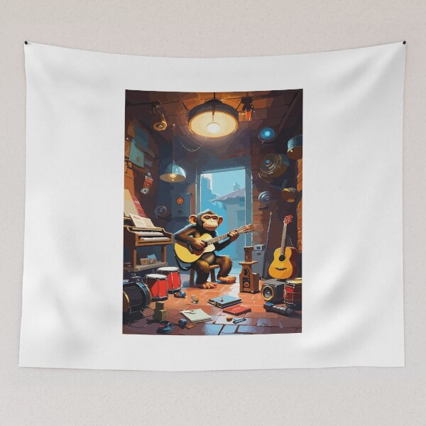 Item preview, A monkey who aspires to be a solo artist. designed and sold by Whose-sweat.