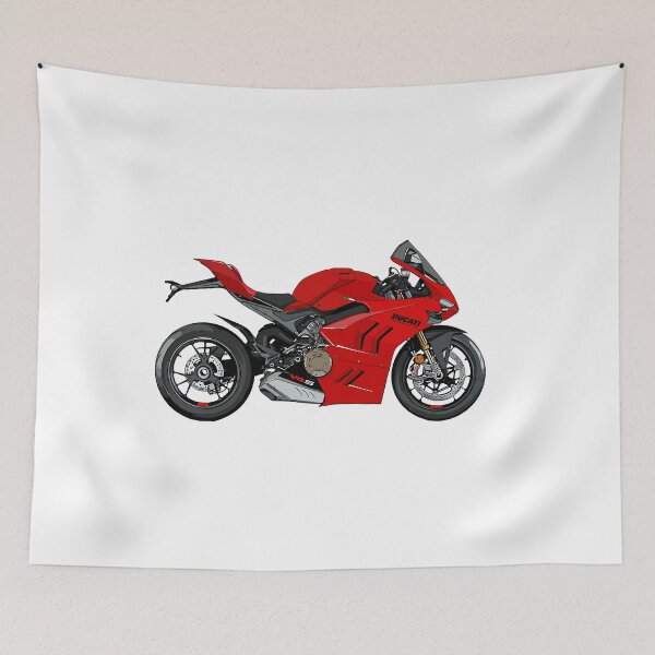 Item preview, Motorcycle ducati panigale V4s art designed and sold by sketchjuny.