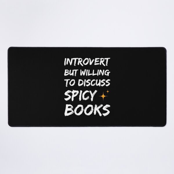 Item preview, Introvert but willing to discuss spicy books - funny book designed and sold by Chonkz.