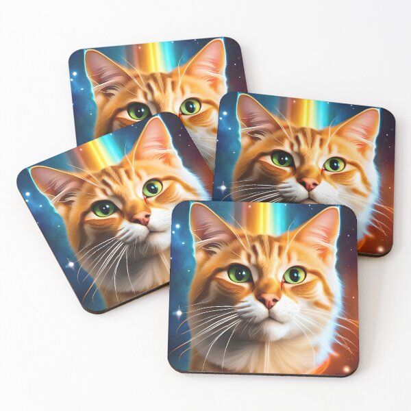 Item preview, Red Cat: Rainbow Space Voyager designed and sold by RK - Shop.