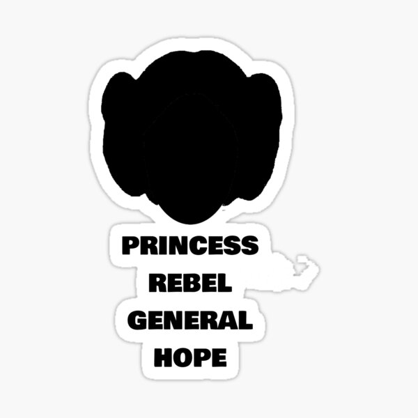 Vista previa del artículo con la obra «Leia - Rebelde, princesa, general y esperanza», diseñado y vendido por MagpieMuddles.