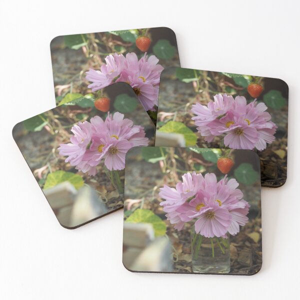 Item preview, Pink cosmos in a flower vase designed and sold by Annabergert.