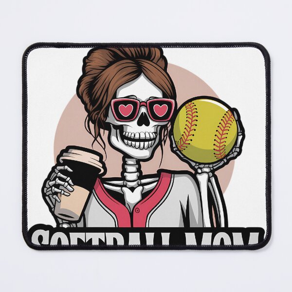 Item preview, Cool Softball Mom - Skeleton Coffee & Game Design designed and sold by Charlietule.