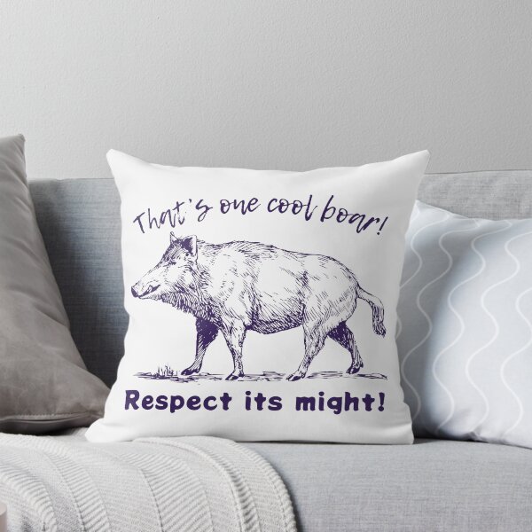 Item preview, That's One Cool Boar Respect Its Might Plum Sketch Power designed and sold by SplashTastic.