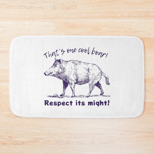 Item preview, That's One Cool Boar Respect Its Might Plum Sketch Power designed and sold by SplashTastic.