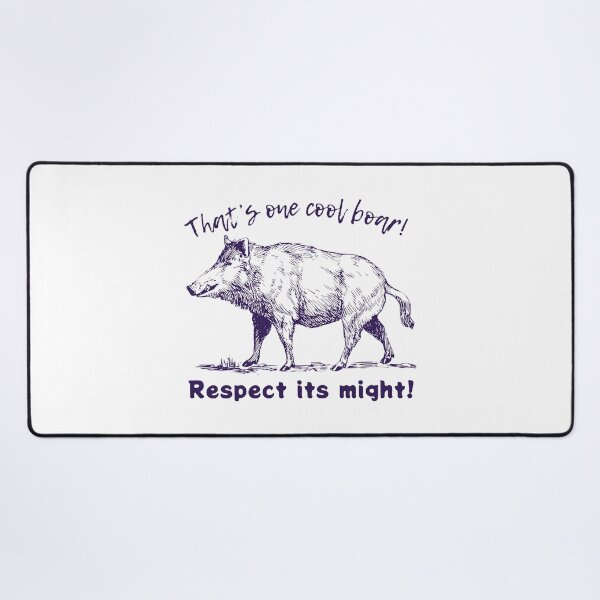 Item preview, That's One Cool Boar Respect Its Might Plum Sketch Power designed and sold by SplashTastic.