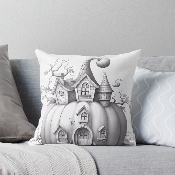 Item preview, Magical Pumpkin House #7 Coloring Page Pattern  designed and sold by DavidColoring.