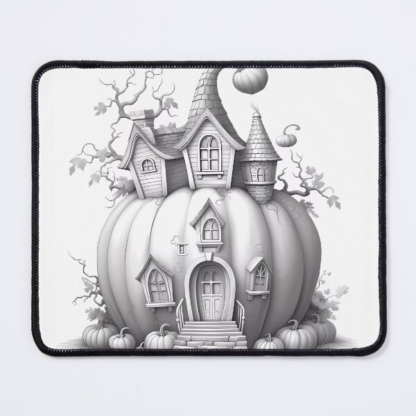 Item preview, Magical Pumpkin House #7 Coloring Page Pattern  designed and sold by DavidColoring.