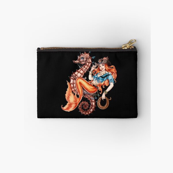 Item preview, Mermaid Riding Seahorse Vintage Retro Cowgirl Rodeo designed and sold by Dressed For  Duty.