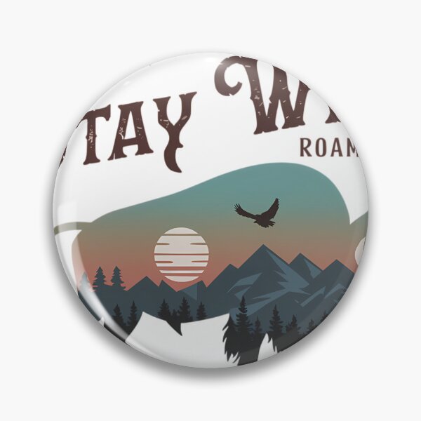 Item preview, Stay Wild - Roam Free Buffalo Nature Adventure Design designed and sold by Charlietule.