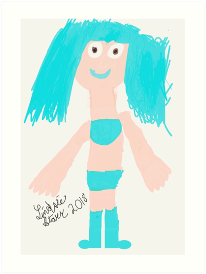 My New Minecraft Skin Art Print By Ladystarr Redbubble - download skin based off my roblox character minecraft skin for