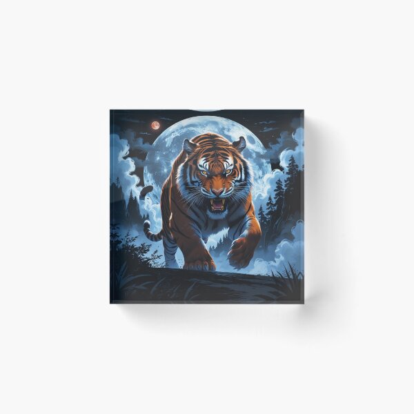 Item preview, Moonlit Fury: The Tiger’s Reign designed and sold by novmasao.