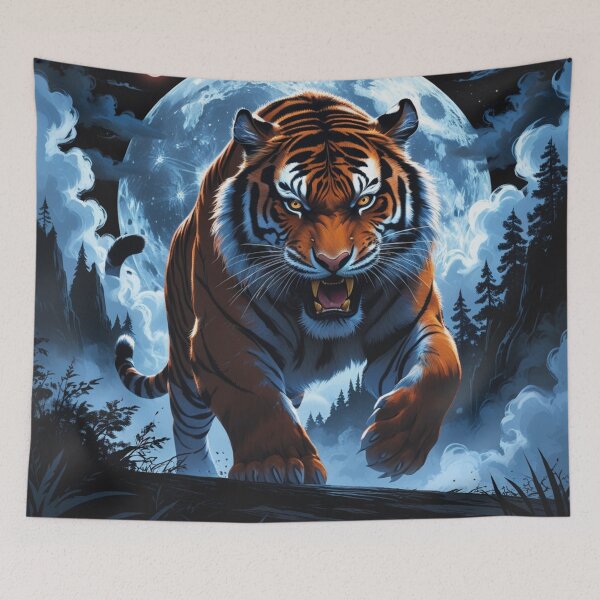 Item preview, Moonlit Fury: The Tiger’s Reign designed and sold by novmasao.