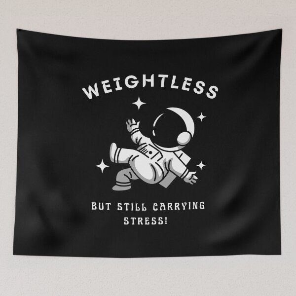 Item preview, Weightless but Still Carrying Stress (white) designed and sold by DARK_NOVA.