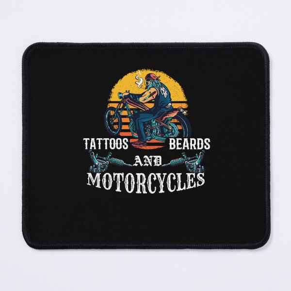 Item preview, Tattoos Beards And Motorcycles Tattooed Bearded Biker designed and sold by Dressed For Duty.