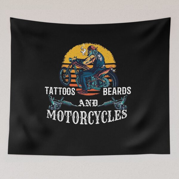 Item preview, Tattoos Beards And Motorcycles Tattooed Bearded Biker designed and sold by Dressed For  Duty.