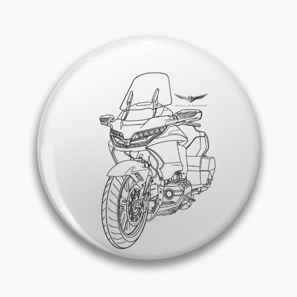 Item preview, Motorcycle honda goldwing line art designed and sold by sketchjuny.