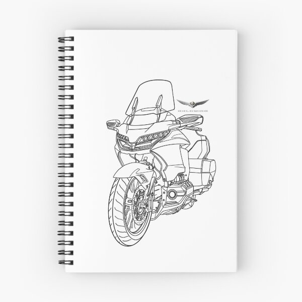Item preview, Motorcycle honda goldwing line art designed and sold by sketchjuny.