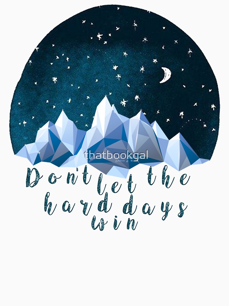 DON'T LET THE HARD DAYS WIN (geometric watercolor) by thatbookgal