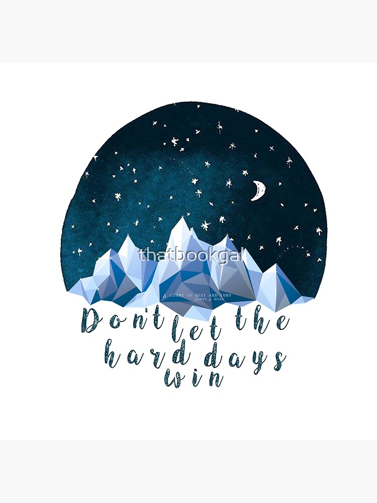 DON'T LET THE HARD DAYS WIN (geometric watercolor) by thatbookgal