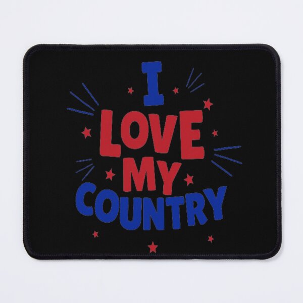 Item preview, I love my country flag illustration designed and sold by PixelPopsShop.