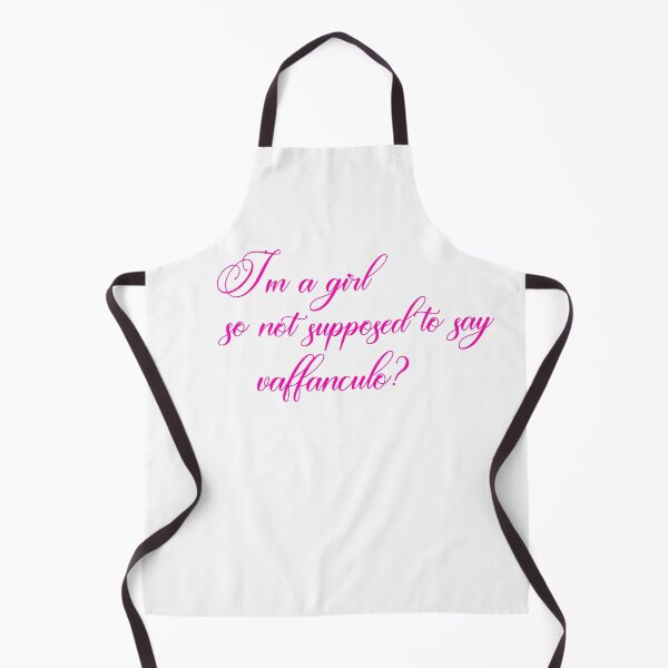 Item preview, Girl not supposed to swear, Vaffanculo Italian old-saying word (pink text) designed and sold by EmeraldeaArt.