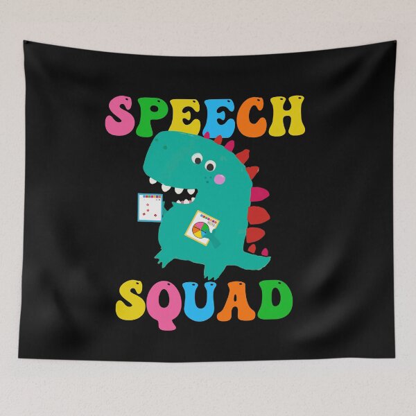 Item preview, Speech Squad Cute Dinosaur Speech Therapy Speech Pathologist designed and sold by Dressed For  Duty.