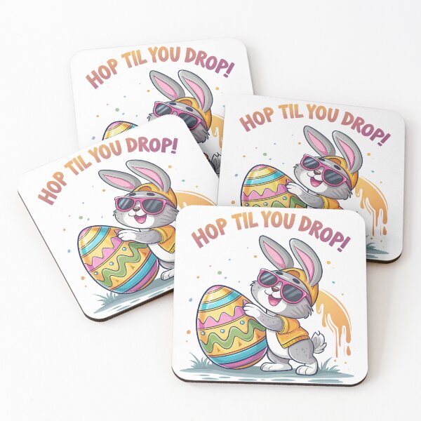 Item preview, Hop Til You Drop - Funny Easter Bunny with Stylish Outfit designed and sold by EpicMediaShop.