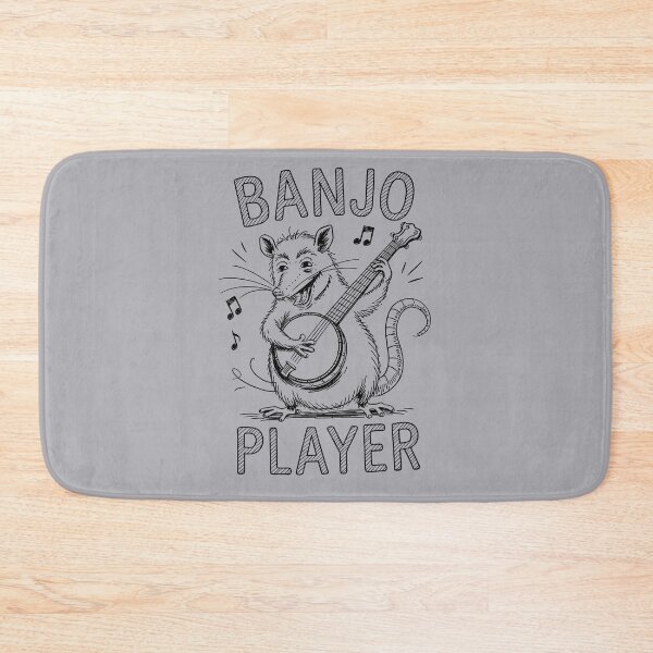Item preview, Funny Opossum Playing Banjo designed and sold by AniArtPL.