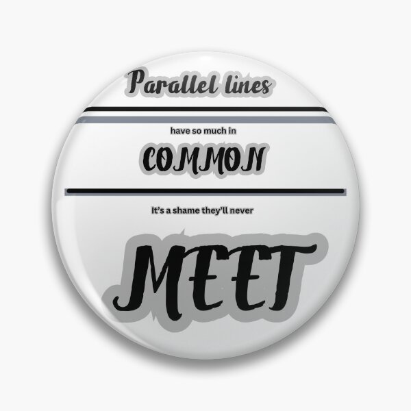 Item preview, Parallel Lines – A Funny Math Pun T-Shirt designed and sold by LovelY PrintS.